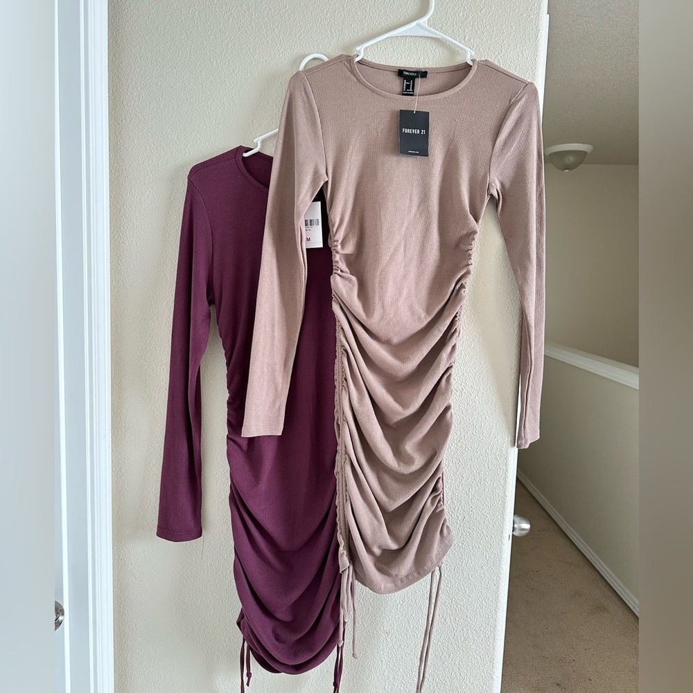 2 long sleeve dresses bundle